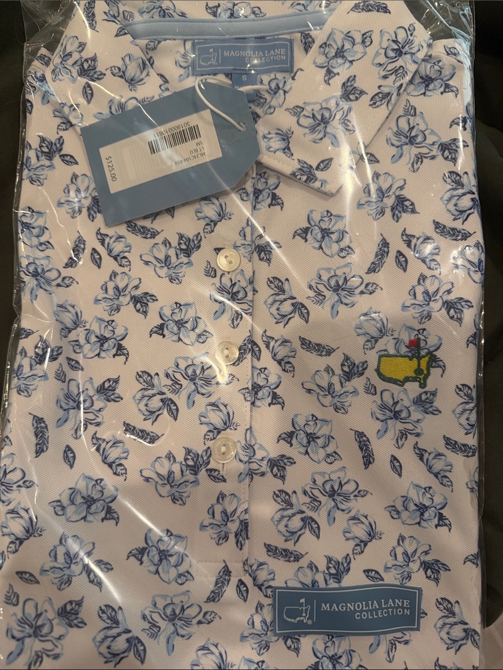 Magnolia Lane Men’s Blue Floral Dress Shirt